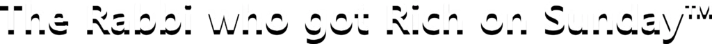 The Rabbi who got Rich on Sunday - word art